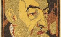 В.Э.Вильковиская. Портрет отца. 1921. Бумага, цветная ксилография. Из собрания ГМИИ РТ